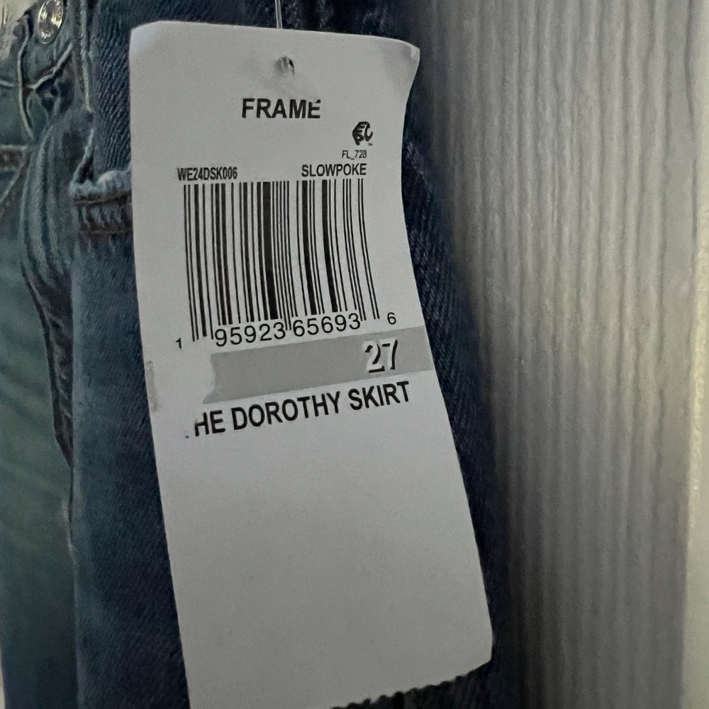 Frame Dorothy denim midi skirt - Picture 5 of 8